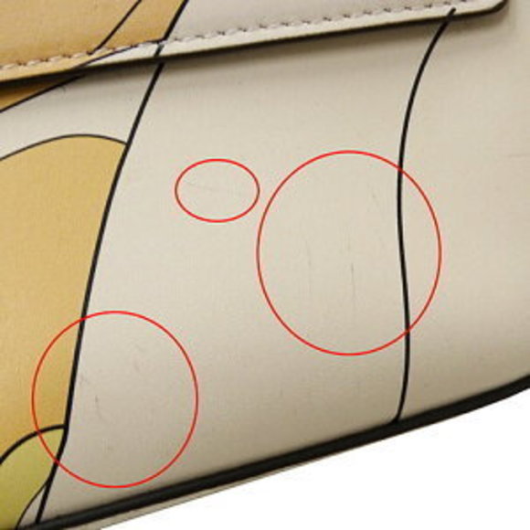 FENDI Bag Handbag Baguette Zucca Multicolor Ivory White Bikini - Picture 8 of 16